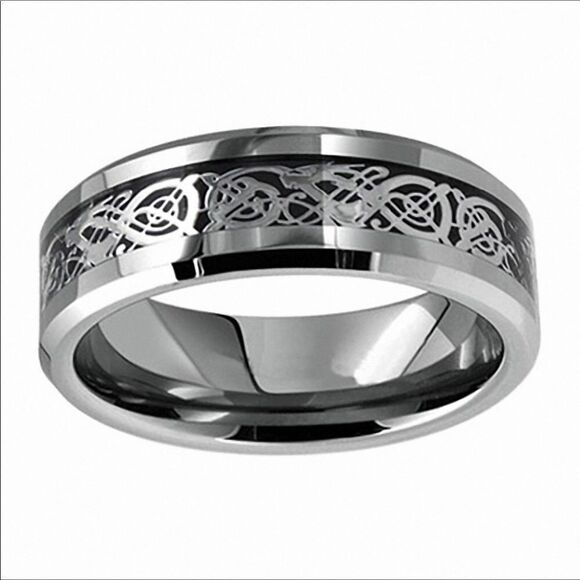 Laser Cut Titanium Ring - Picture 3 of 8